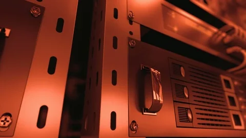Dta servers while working. Perfect technology background. Loopable. Stock Footage 79071460