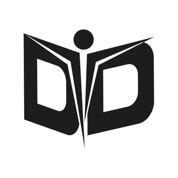 DTD text based logo design Stock Illustration