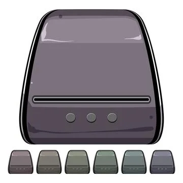 Dtg label printer cartoon vector graphic Stock Illustration