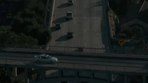 DTLA 20240911 drone-dolly-freeway-downtown-city 20240911174518 0005 Stock Footage 325701260