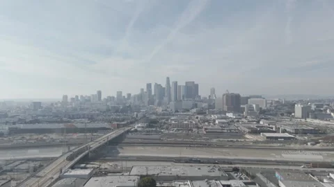 Dtla 4th st bridge 4 Stock-Footage 263795229