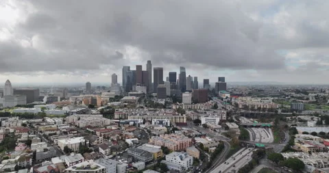 DTLA CloudyDayClips 1 Stock Footage 263905862