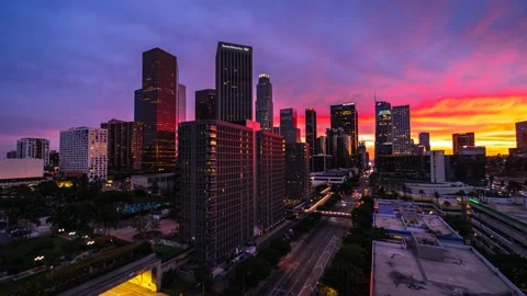 DTLA Fig 1st rooftop 3 sec int 450 pics 12-7-20 h264-420 4KUHD 24 UHQ Stock Footage 147315600