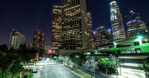 DTLA Hyper-Lapse Stock Footage 35761558