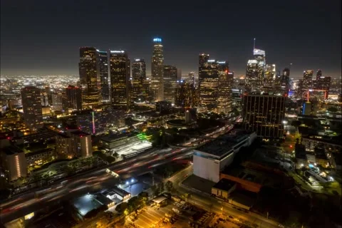 DTLA Night Video stock 219524727