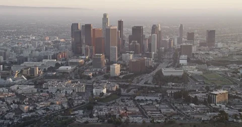 DTLA from the North Stock Footage 77764231