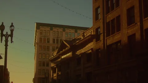 DTLA Sunrise 4 스톡 동영상 255753832