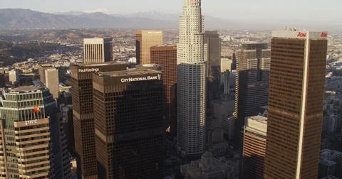 DTLA Sunset 7 Stock Footage 77791208