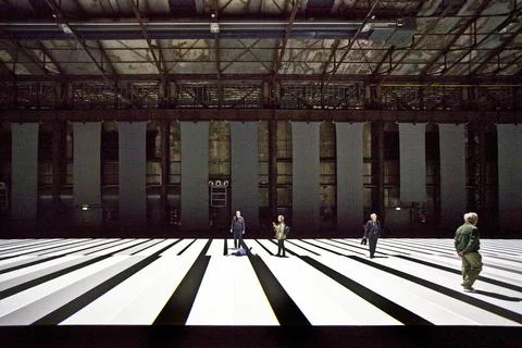 DU LP-Nord test pattern 03.tif Menschen in der Audiovisuellen Installation... Stock Photos