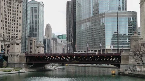 Du Sable Bridge Stock Footage 7741714