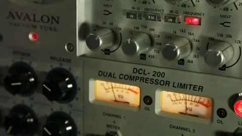 Dual Compressor Limiter Stock Footage 69122422