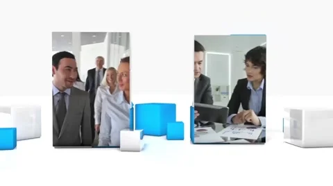 Dual Cubes Presentation - Apple Motion 5 and Final Cut Pro X Template 스톡 After Effects