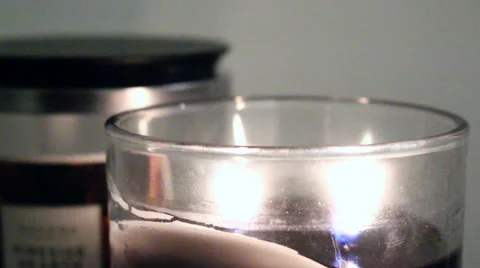 Dual Flame Candle Stock Footage 59295632