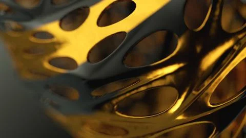 Dual Graph Displacement, 3D Rendering Composition Stock Illustration