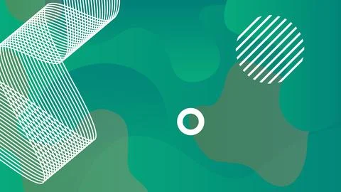 Dual green fluid lines background Stock Illustration