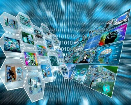 Dual interface Stock Illustration