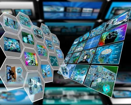 Dual interface Stock Illustration