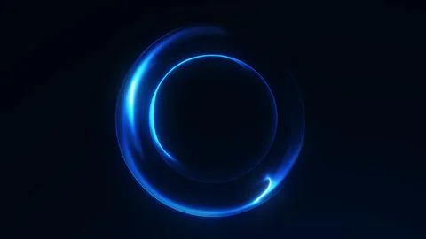 Dual liquid plasma orb with smooth blue gradient and soft glow. Minimal abs.. 스톡 일러스트