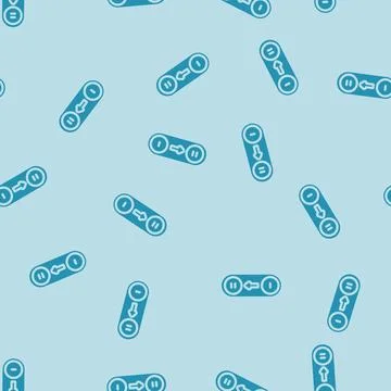 Dual mode glyph vector seamless pattern Illustrazione stock