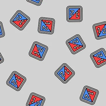 Dual mode vector seamless pattern Illustrazione stock