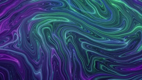 Dual Neon Fluid Flow Seamless Loop Motion Background Stock Footage 340486649