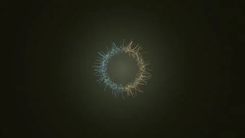 Dual Orb Division: Blue and White Energy Emanation Stock Footage 326706775