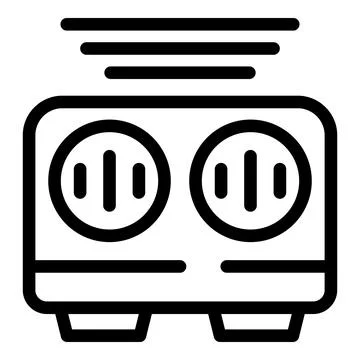 Dual plug socket icon illustration 스톡 일러스트
