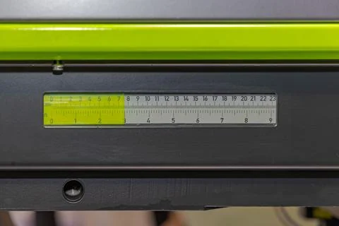 Dual Scale Ruler Machine Stock Photos