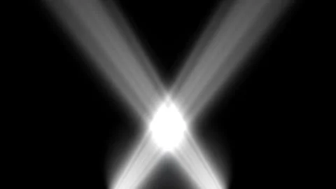 Dual Searchlights scanning side to side. Video stock 343769271