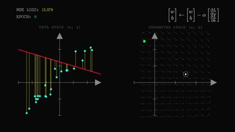 A Dual-Space Optimization HUD Vídeo Stock 334583582