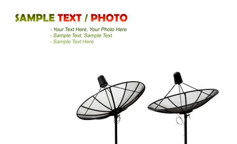 Dual standard satellite Stock Photos