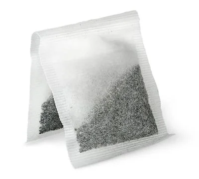 Dual tea bag vertically Stock Photos