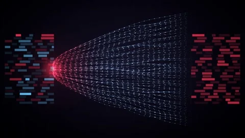 Dual tone data compression mosaic blocks bitstream packets seamless loop Видео 344657898
