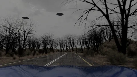 Dual UFO's Stock Footage 120267253