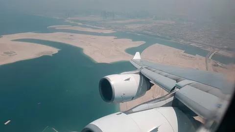 Dubai aerial view Stock Photos