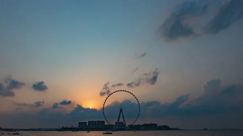 Dubai Ain timelapse 4K Stock Footage 145982785