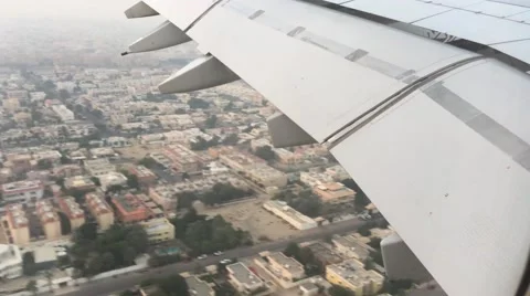 Dubai Airplane Arrival Stock Footage 61325270