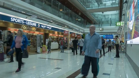 Dubai Airport Video stock 88741673