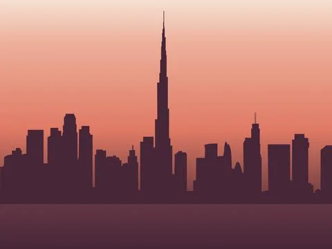 Dubai background Stock-Illustration