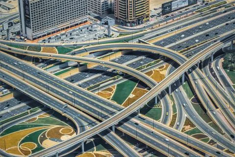 Dubai bridge Stock Photos