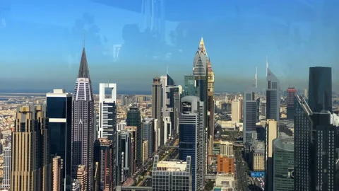 Dubai city from another prespective Stock Footage 168014353