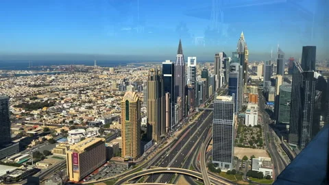 Dubai city from another prespective Stock Footage 168014719