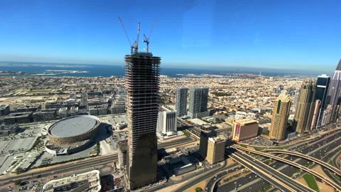 Dubai city from another prespective Stock Footage 168015039