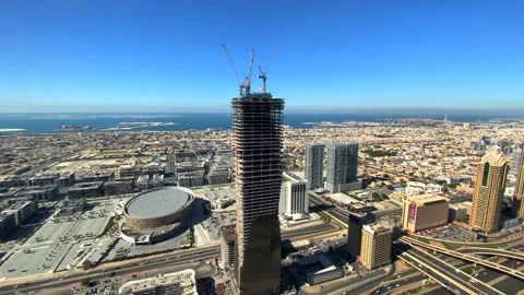 Dubai city from another prespective Stock Footage 168016993