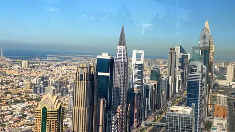 Dubai city from another prespective Stock Footage 168017861