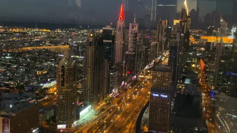 Dubai city from another prespective Stock Footage 168038454