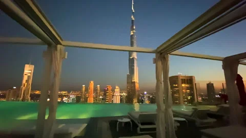 Dubai city from another prespective Stock Footage 168042976