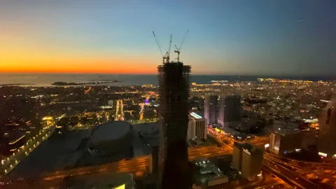 Dubai city from another prespective Stock Footage 168043331