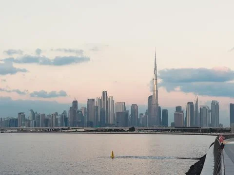 Dubai City Panoramic view Stock Photos