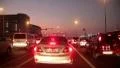 Dubai city traffic at night, crossroad. United Arab Emirates HD Footage